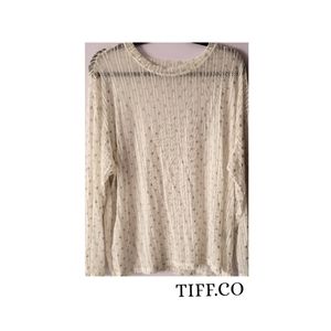 Drop Shoulder Sheer Top